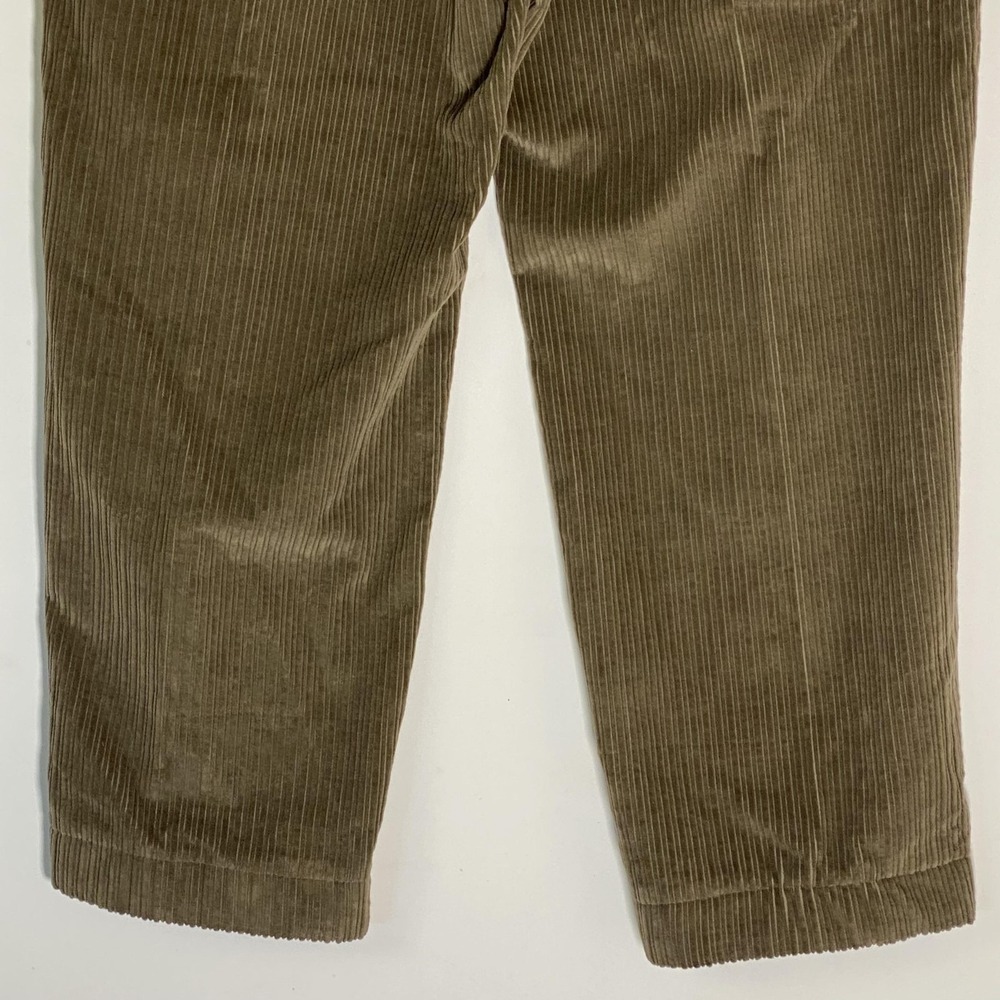Saks Fifth Avenue Pants Mens 39x30 Brown Corduroy Pleated Cuffed Dress Pants - Picture 9 of 16
